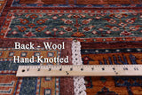 Tribal Persian Gabbeh Hand Knotted Wool Rug - 5' 2" X 7' 0" - Golden Nile