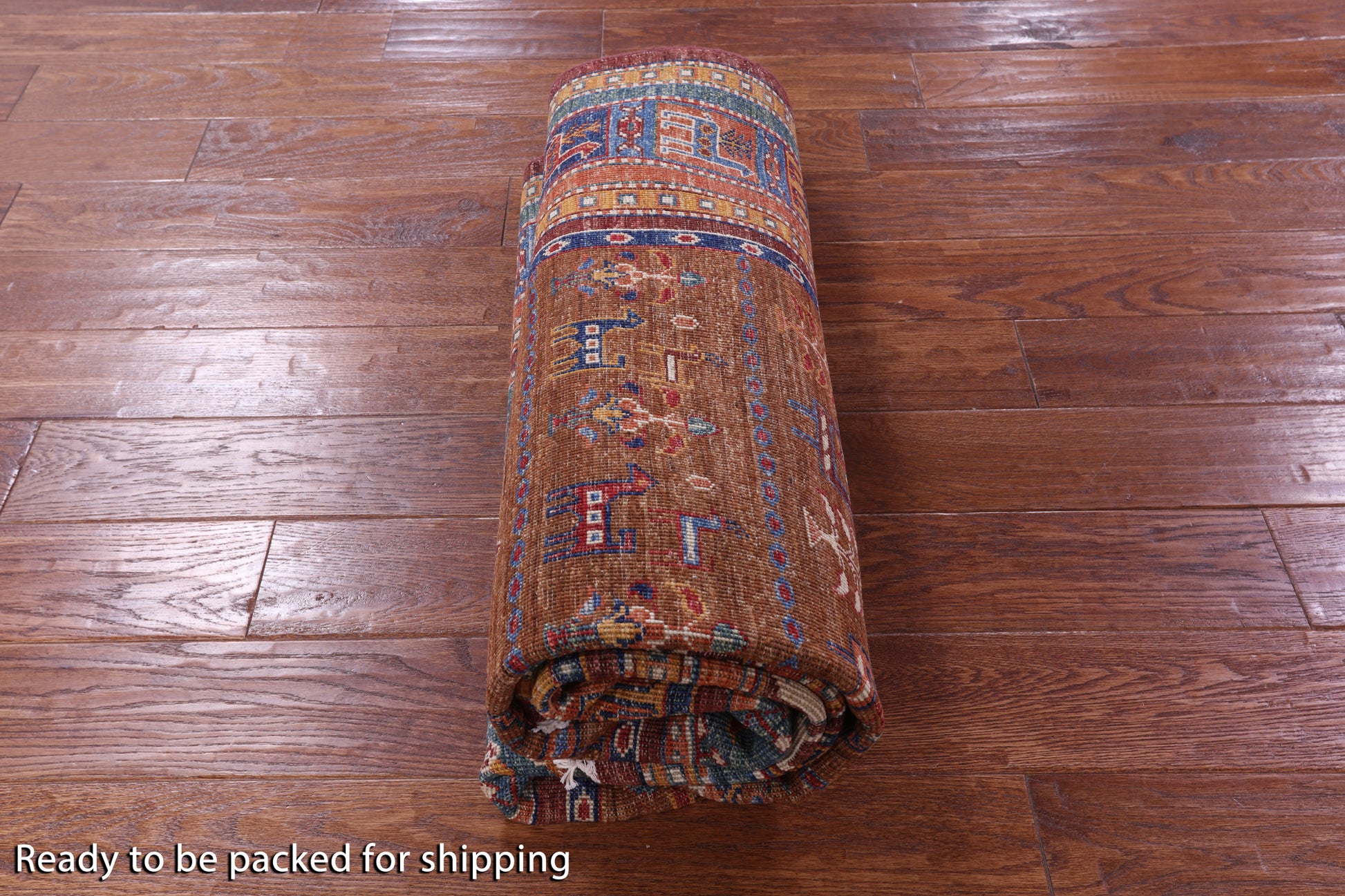 Tribal Persian Gabbeh Hand Knotted Wool Rug - 5' 2" X 7' 0" - Golden Nile