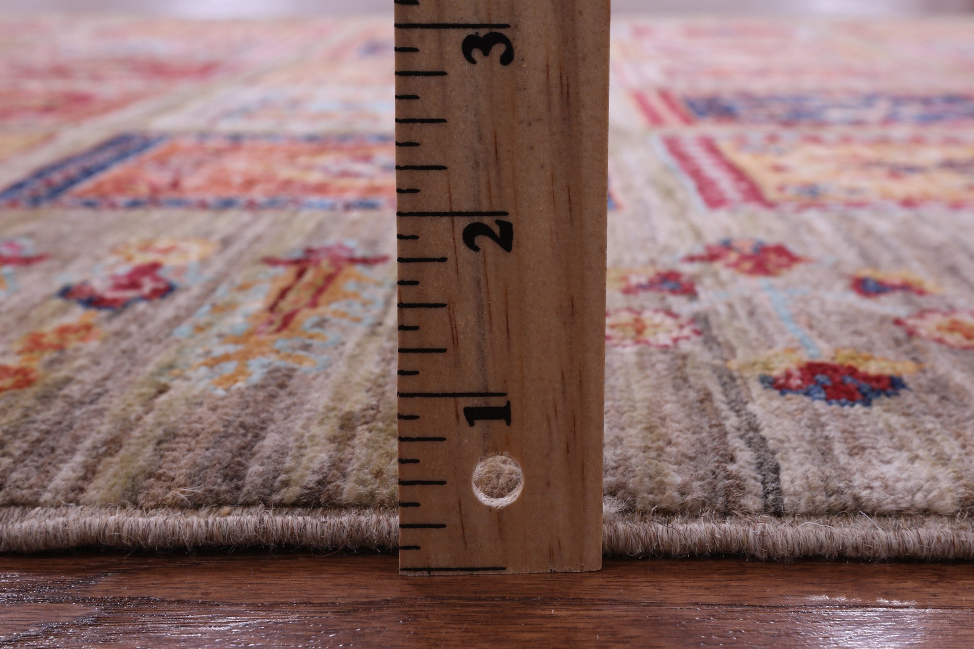 Garden Design Persian Hand Knotted Wool Rug - 5' 1" X 6' 10" - Golden Nile