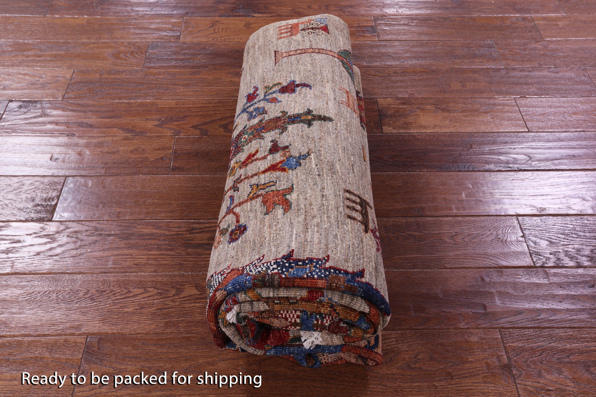 Tribal Persian Gabbeh Hand Knotted Wool Rug - 5' 0" X 7' 0" - Golden Nile