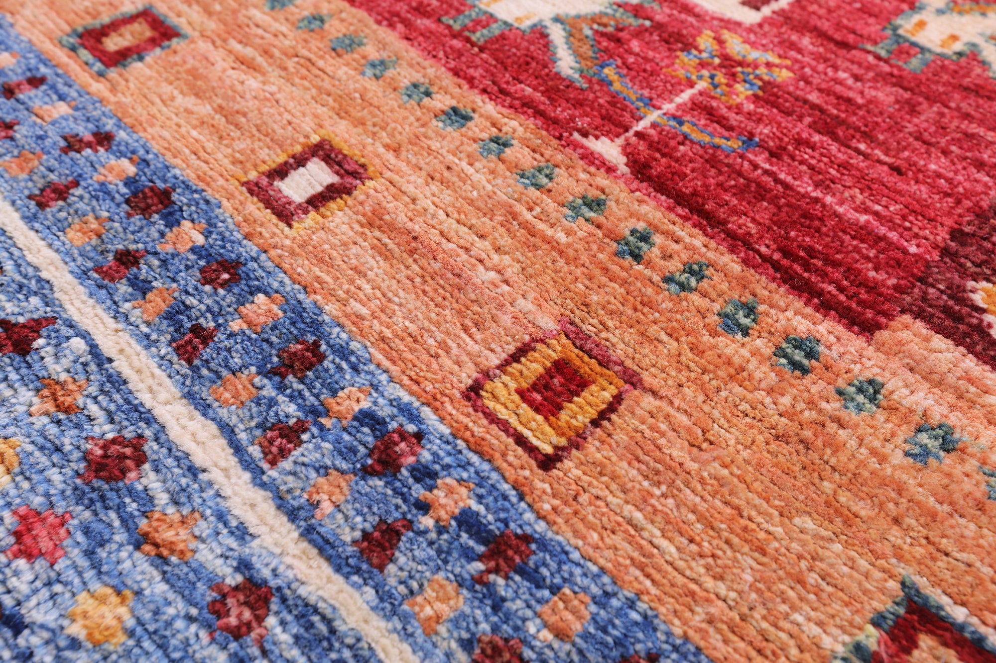 Tribal Persian Gabbeh Hand Knotted Wool Rug - 4' 3" X 6' 1" - Golden Nile
