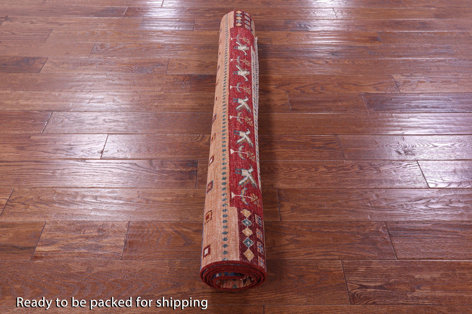 Tribal Persian Gabbeh Hand Knotted Wool Rug - 4' 3" X 6' 1" - Golden Nile