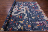 Dragon Design Handmade Wool Rug - 8' 10" X 11' 6" - Golden Nile