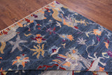 Dragon Design Handmade Wool Rug - 8' 10" X 11' 6" - Golden Nile