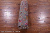 Grey Peshawar Hand Knotted Wool Rug - 8' 2" X 9' 6" - Golden Nile