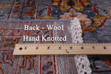 Grey Peshawar Hand Knotted Wool Rug - 8' 2" X 9' 6" - Golden Nile