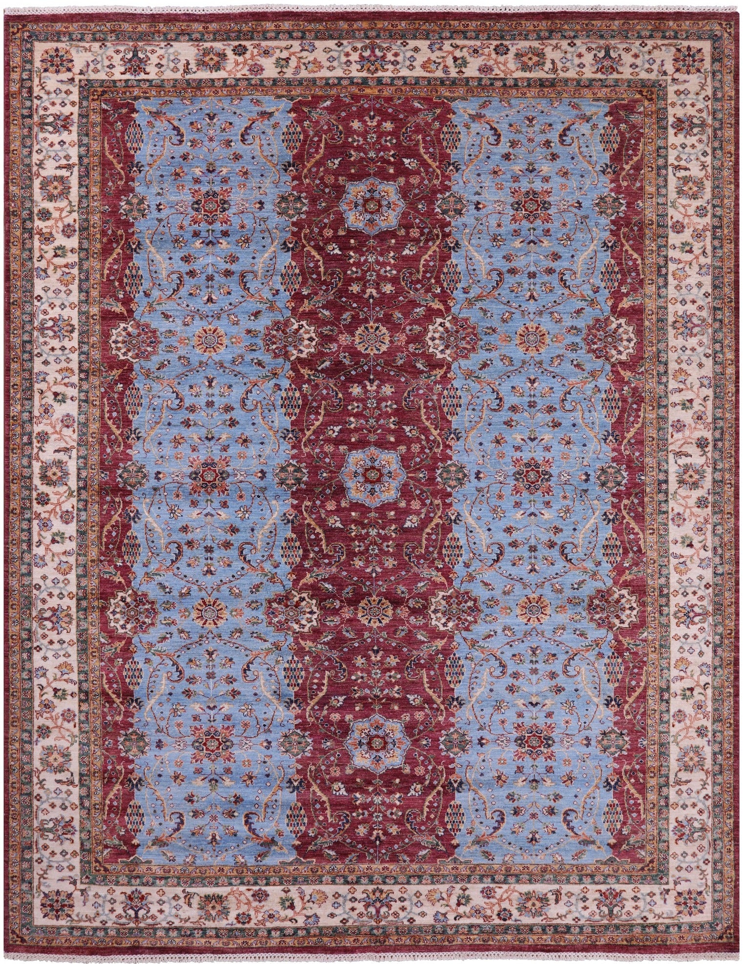 Persian Fine Serapi Handmade Wool Rug - 9' 1" X 11' 10" - Golden Nile