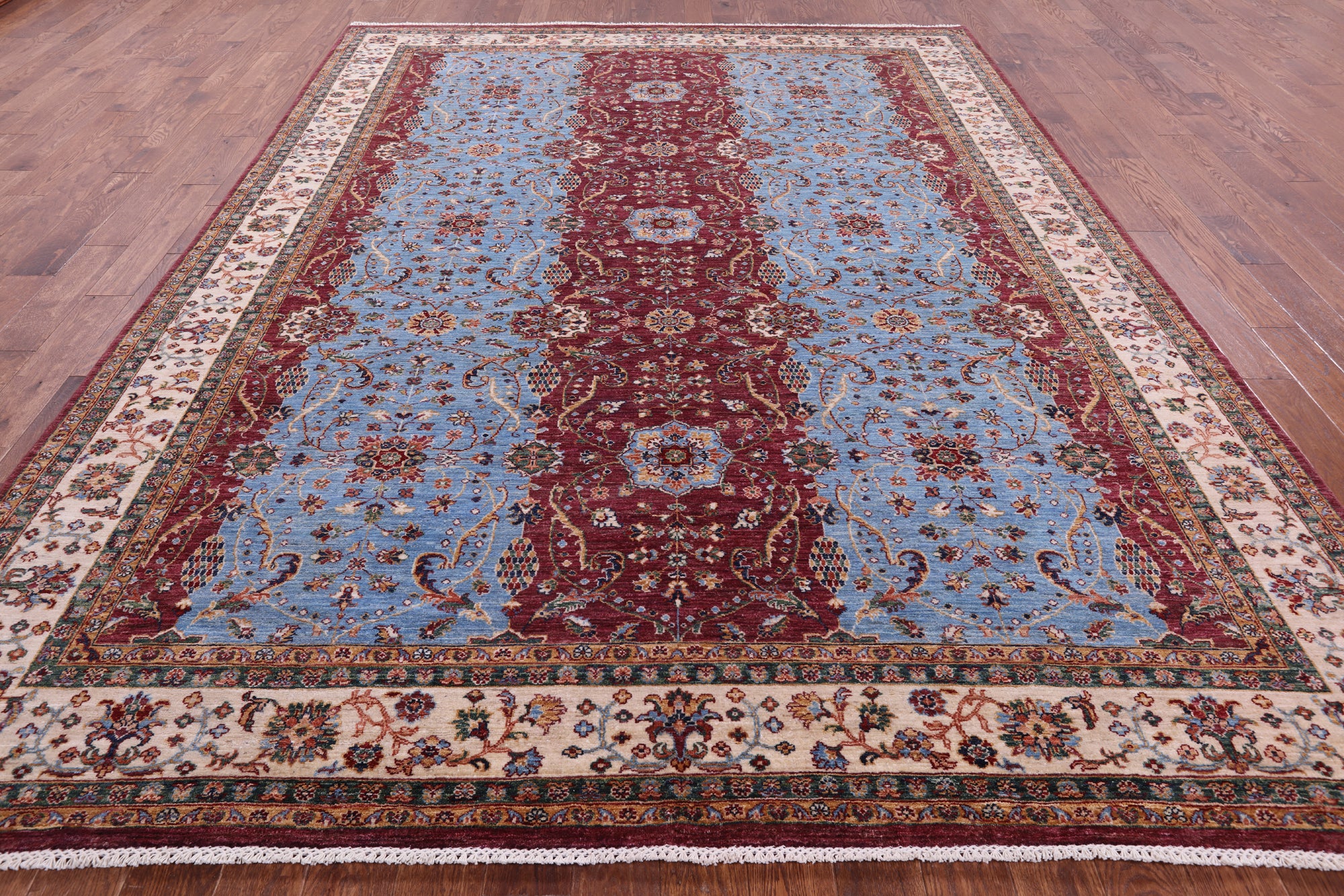 Persian Fine Serapi Handmade Wool Rug - 9' 1" X 11' 10" - Golden Nile
