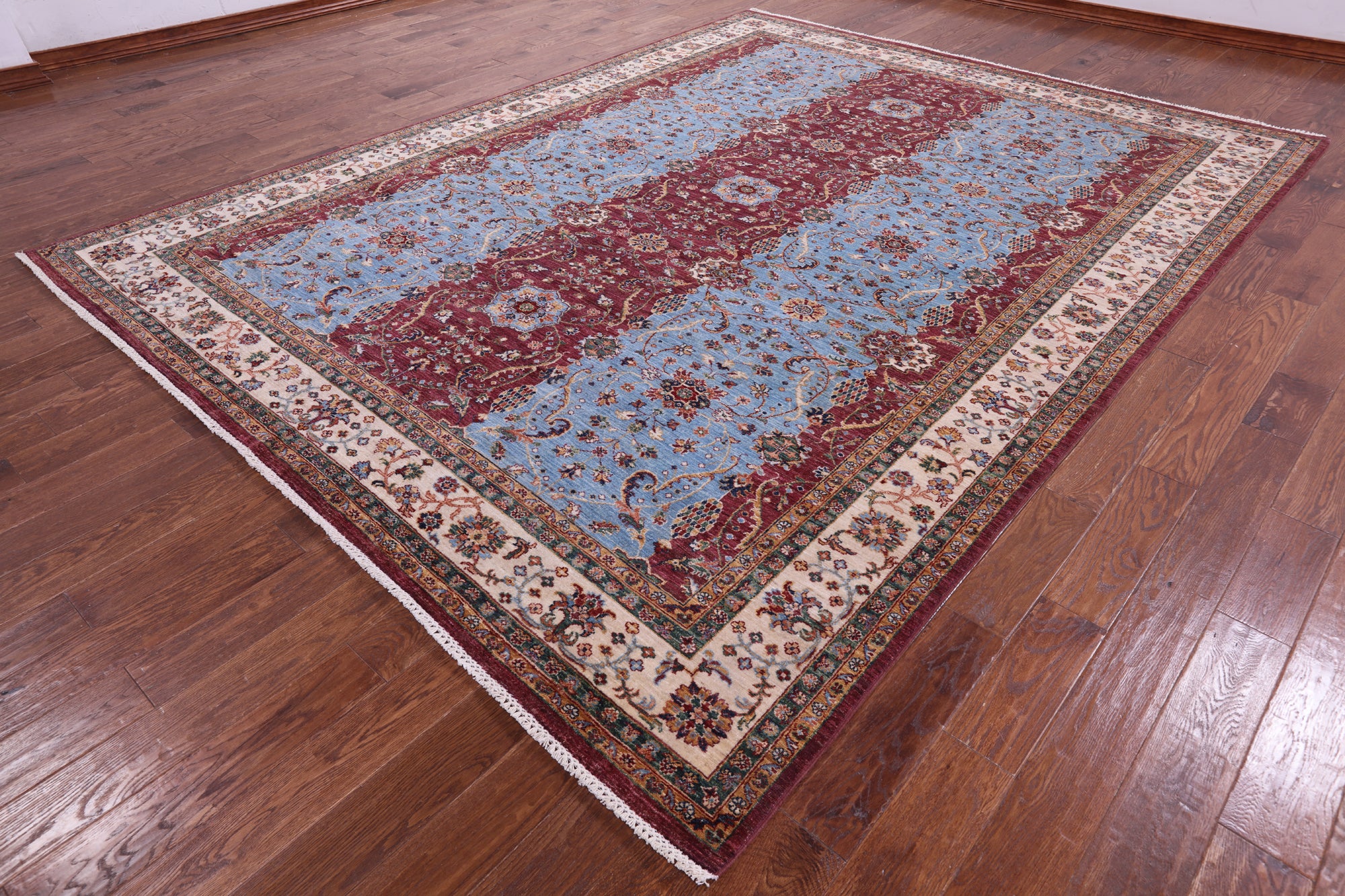 Persian Fine Serapi Handmade Wool Rug - 9' 1" X 11' 10" - Golden Nile