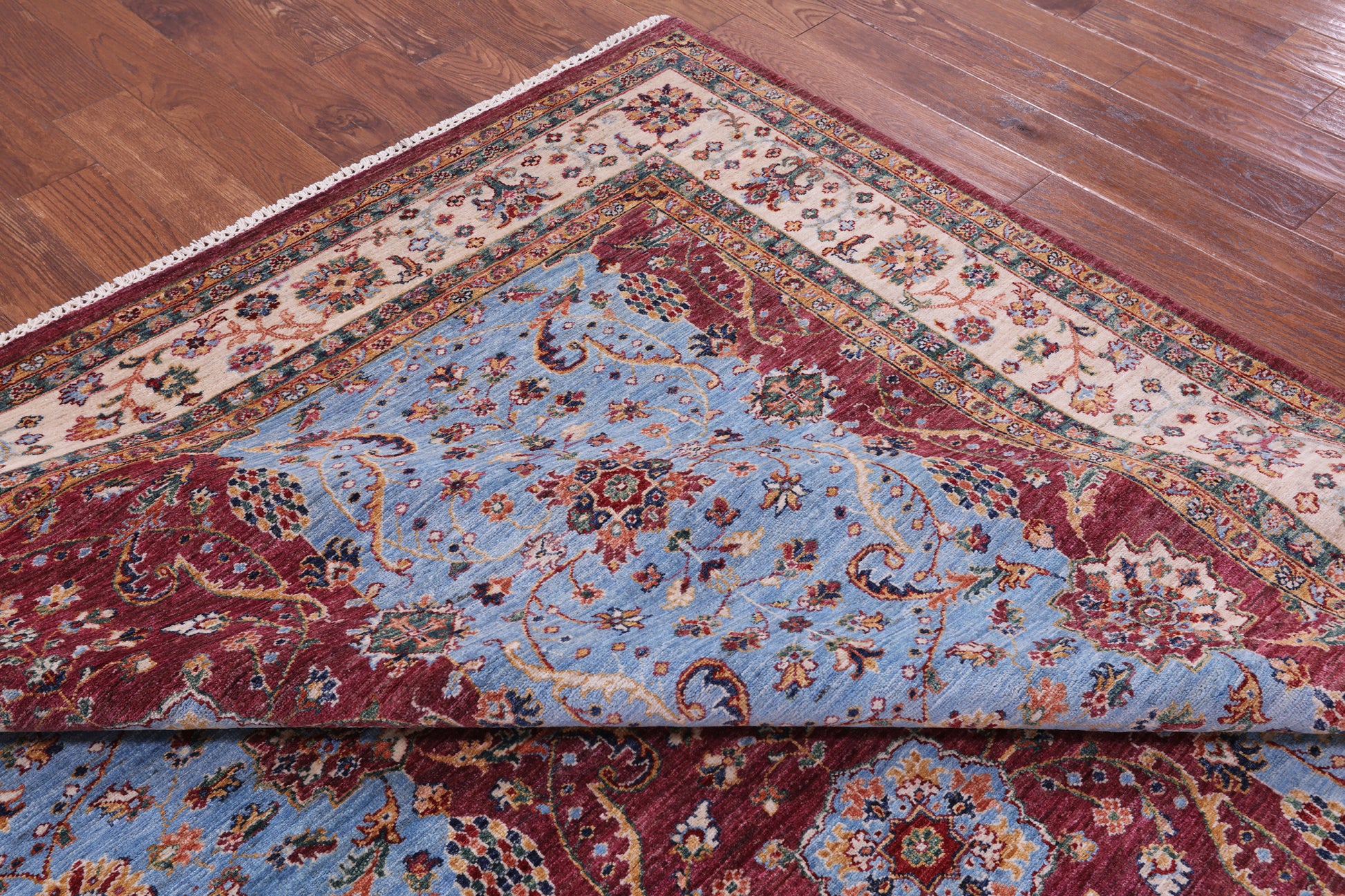Persian Fine Serapi Handmade Wool Rug - 9' 1" X 11' 10" - Golden Nile