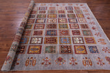 Grey Garden Design Persian Hand Knotted Wool Rug - 8' 2" X 10' 3" - Golden Nile