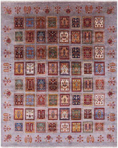 Grey Garden Design Persian Hand Knotted Wool Rug - 8' 2" X 10' 3" - Golden Nile