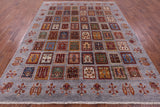 Grey Garden Design Persian Hand Knotted Wool Rug - 8' 2" X 10' 3" - Golden Nile