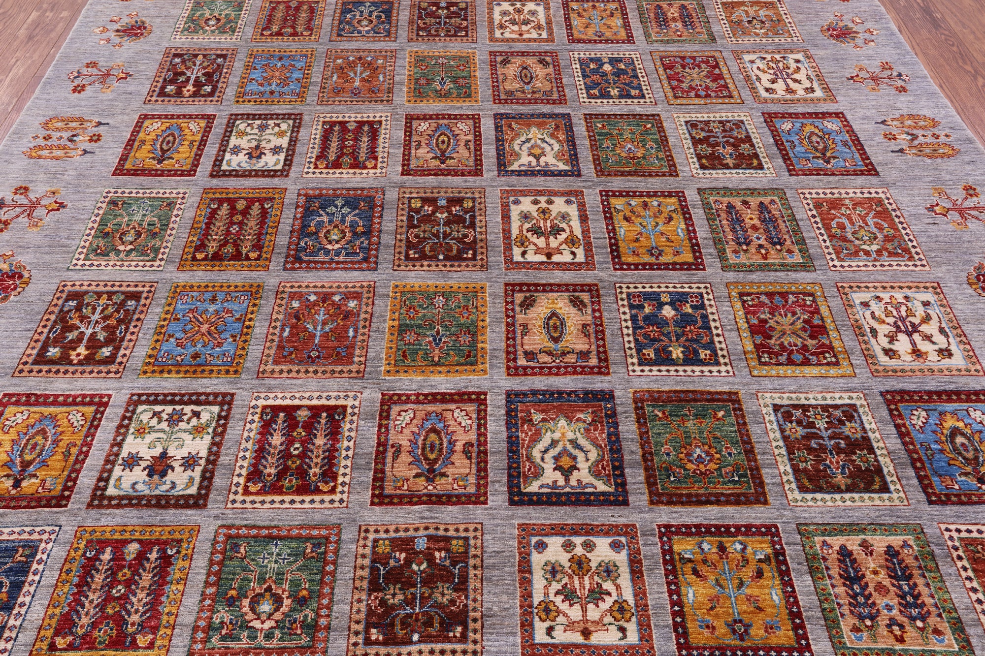 Grey Garden Design Persian Hand Knotted Wool Rug - 8' 2" X 10' 3" - Golden Nile