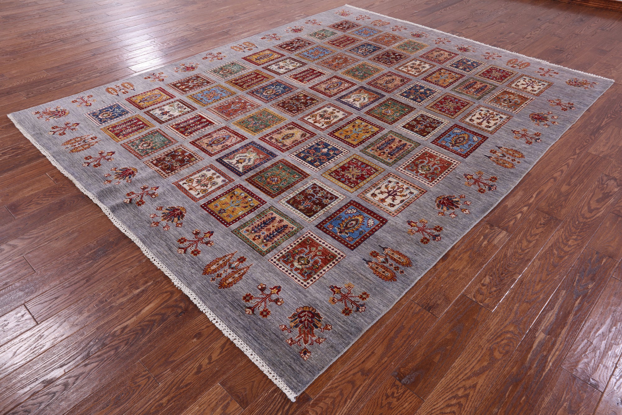 Grey Garden Design Persian Hand Knotted Wool Rug - 8' 2" X 10' 3" - Golden Nile