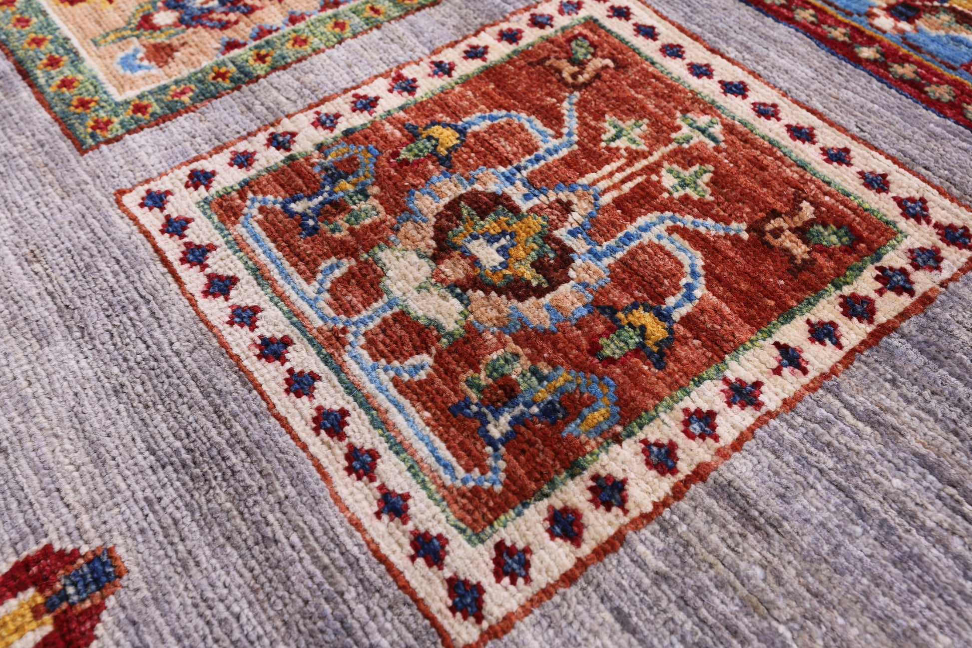 Grey Garden Design Persian Hand Knotted Wool Rug - 8' 2" X 10' 3" - Golden Nile