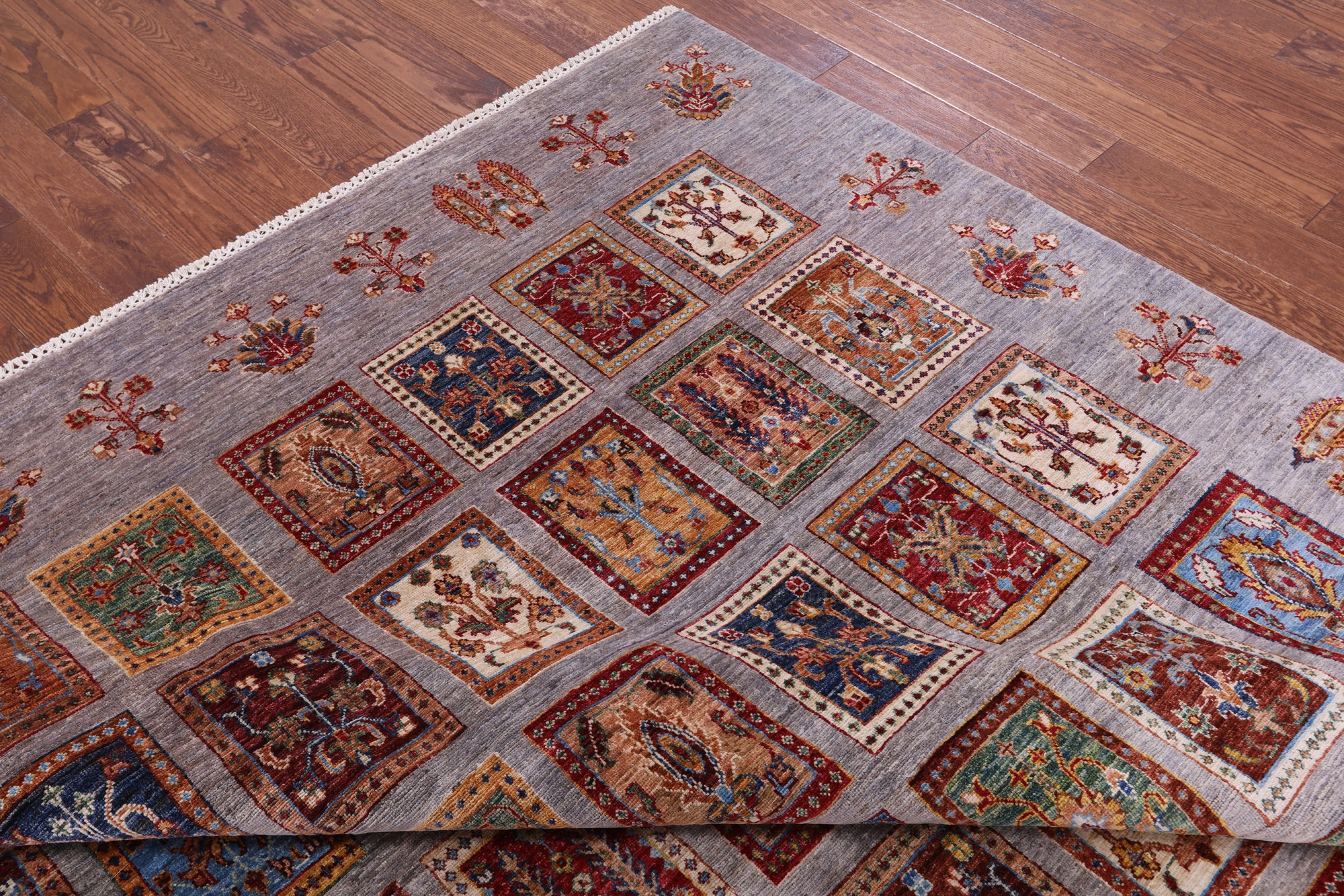 Grey Garden Design Persian Hand Knotted Wool Rug - 8' 2" X 10' 3" - Golden Nile