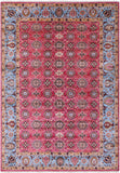 Pink Persian Tabriz Handmade Wool Rug - 8' 3" X 11' 4" - Golden Nile
