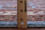 Blue Turkmen Ersari Hand Knotted Wool Rug - 6' 10" X 10' 0" - Golden Nile