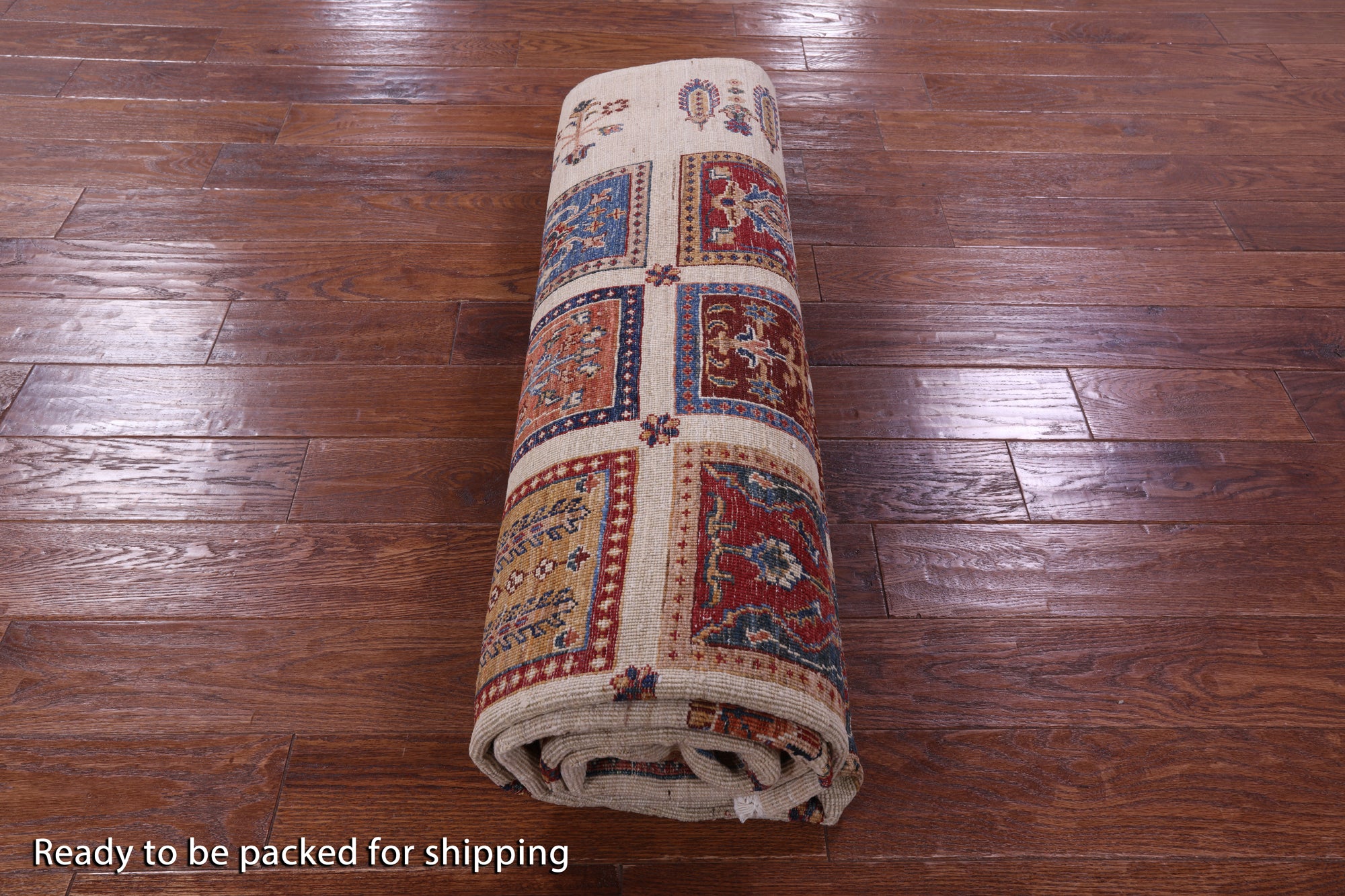 Ivory Garden Design Persian Hand Knotted Wool Rug - 6' 10" X 10' 0" - Golden Nile