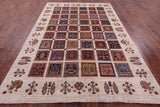 Ivory Garden Design Persian Hand Knotted Wool Rug - 6' 10" X 10' 0" - Golden Nile