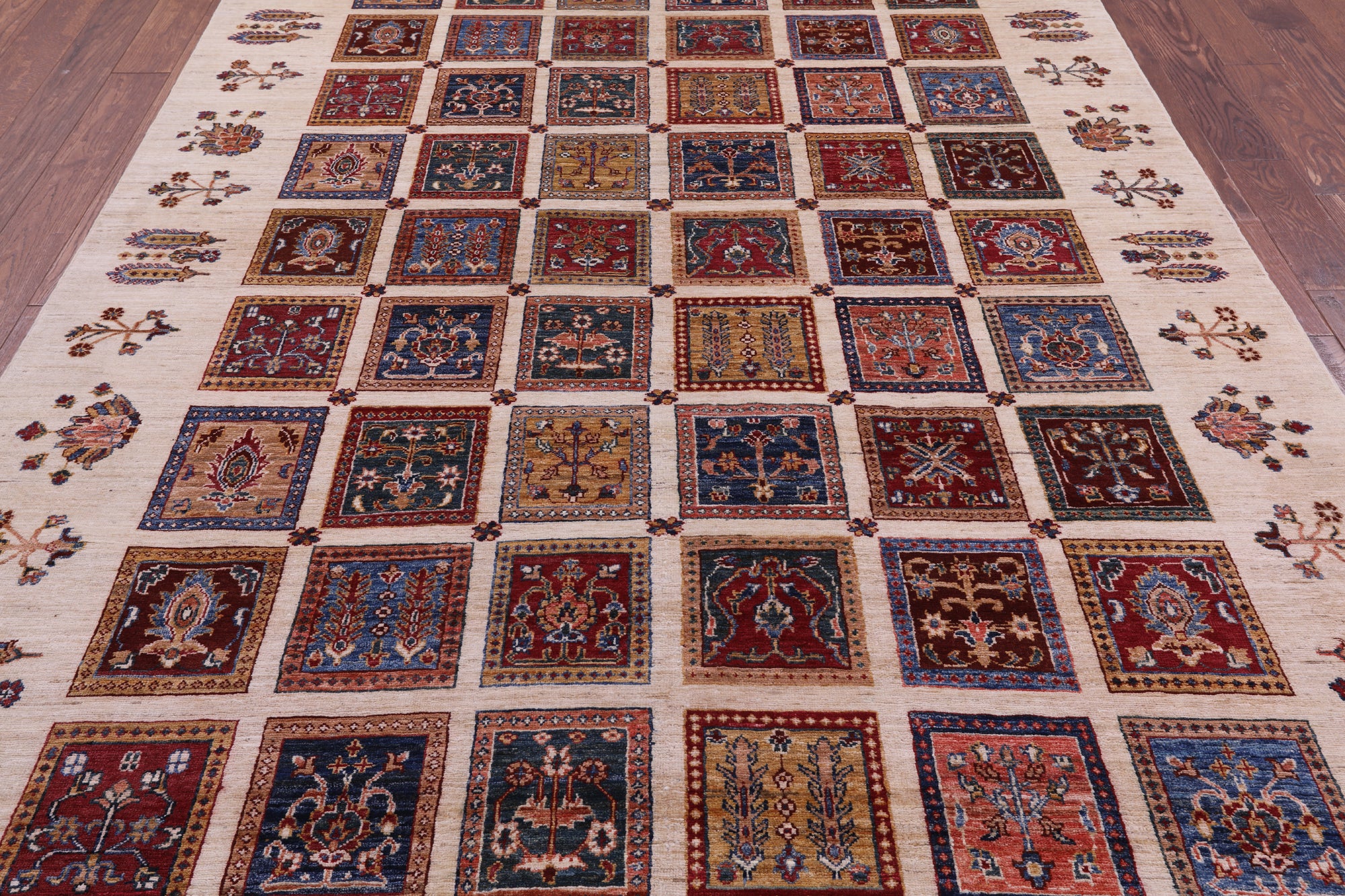 Ivory Garden Design Persian Hand Knotted Wool Rug - 6' 10" X 10' 0" - Golden Nile