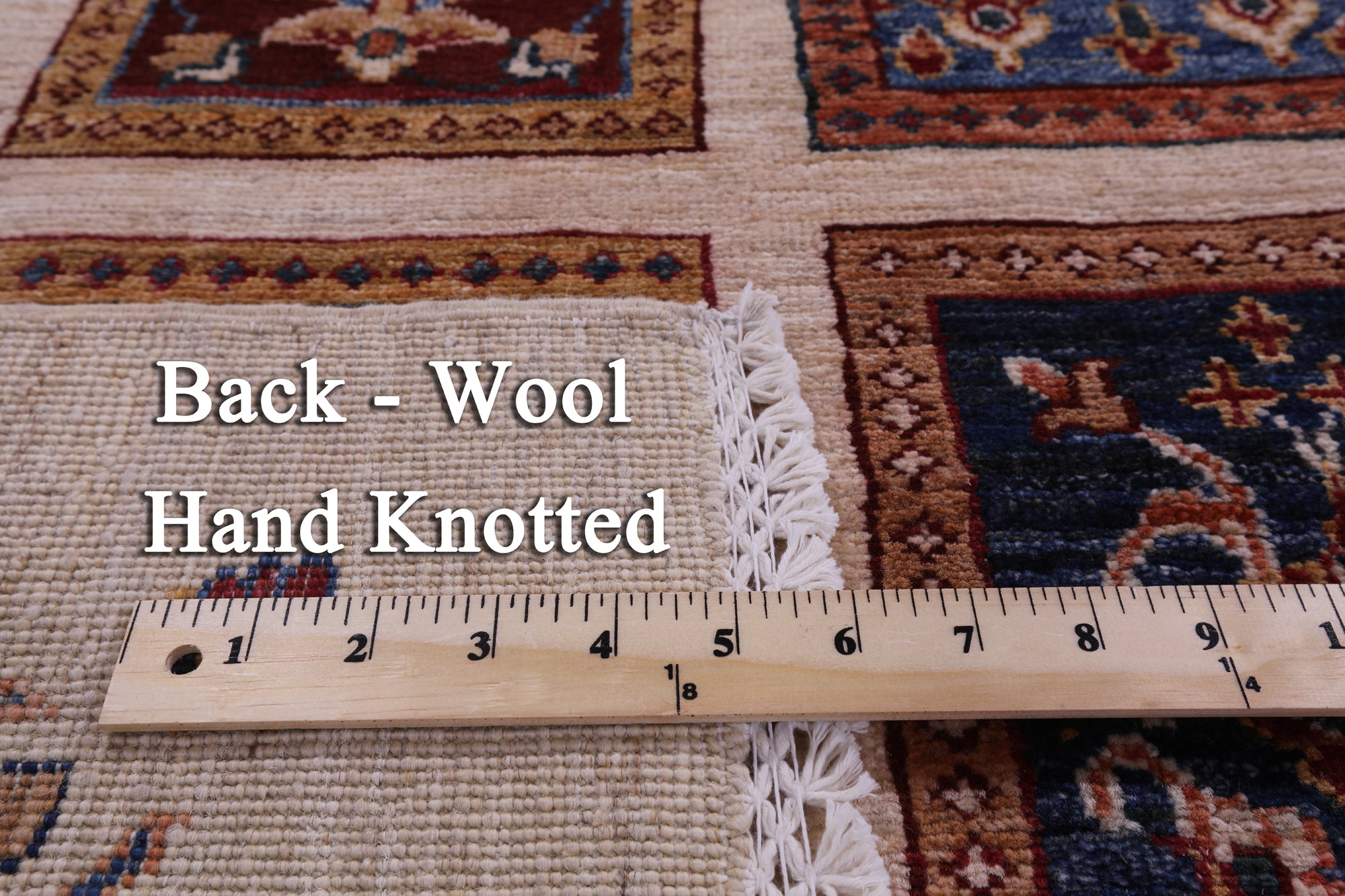 Ivory Garden Design Persian Hand Knotted Wool Rug - 6' 10" X 10' 0" - Golden Nile