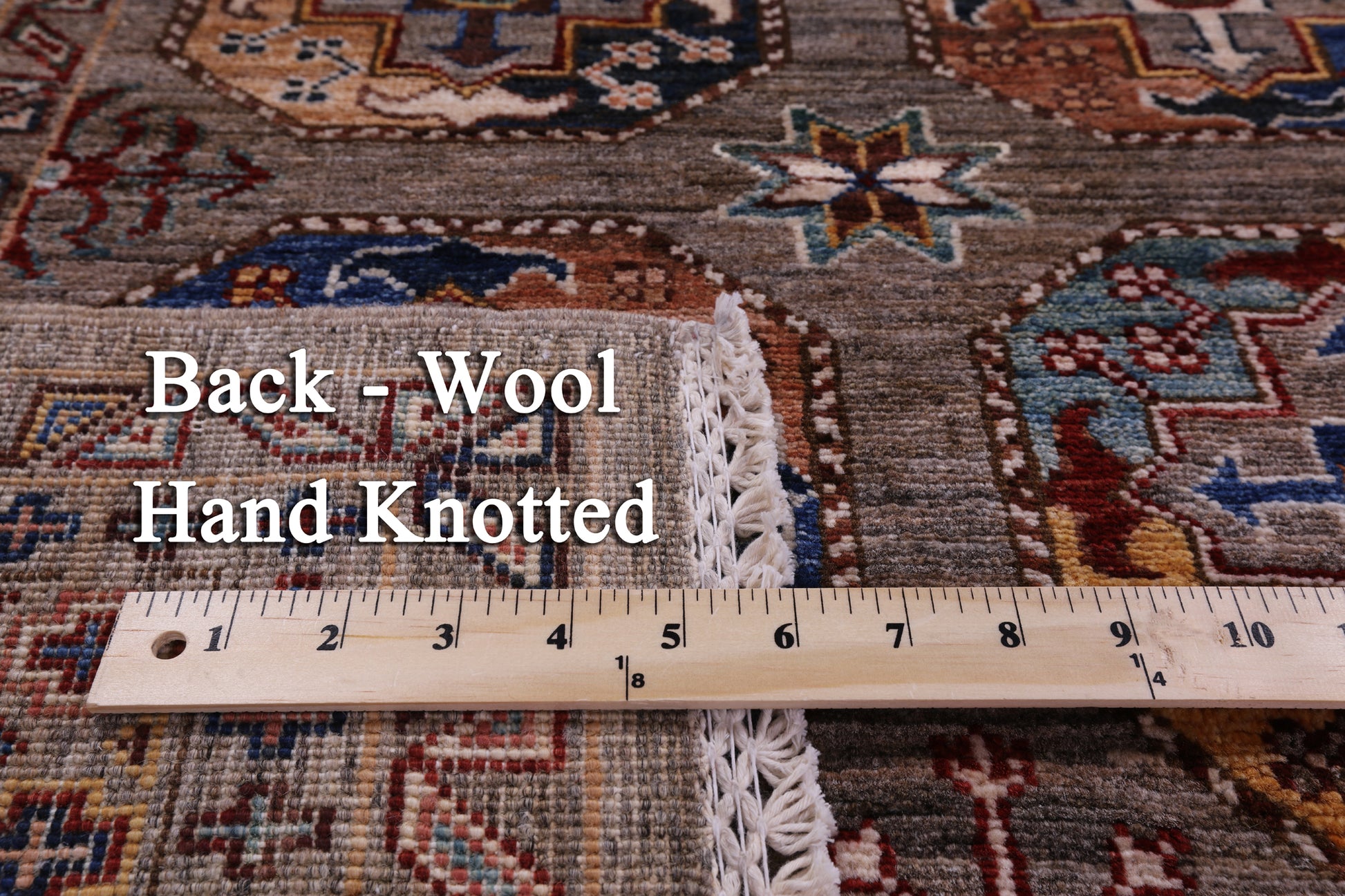 Turkmen Ersari Hand Knotted Wool Rug - 5' 9" X 7' 10" - Golden Nile
