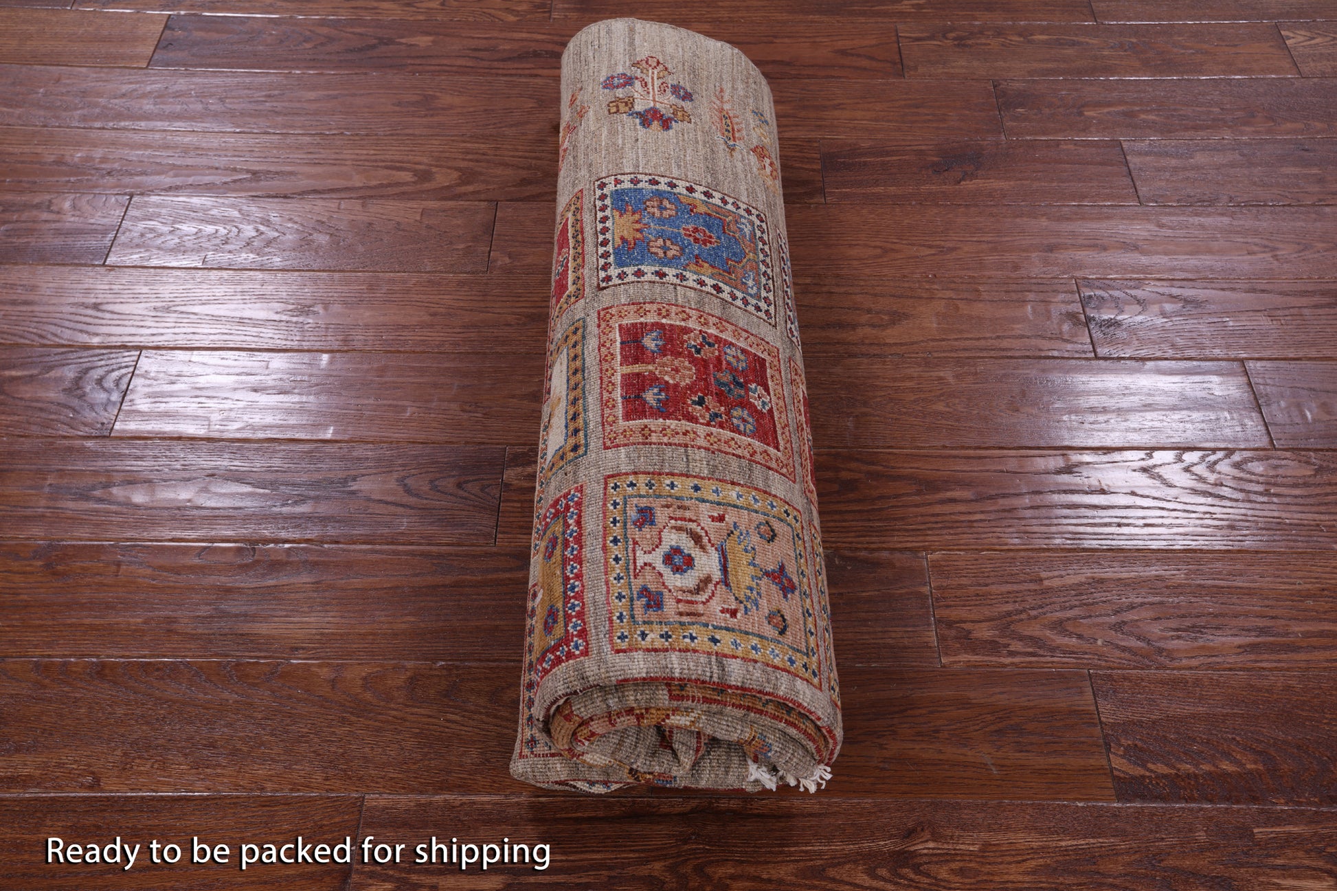 Garden Design Persian Hand Knotted Wool Rug - 5' 8" X 7' 9" - Golden Nile