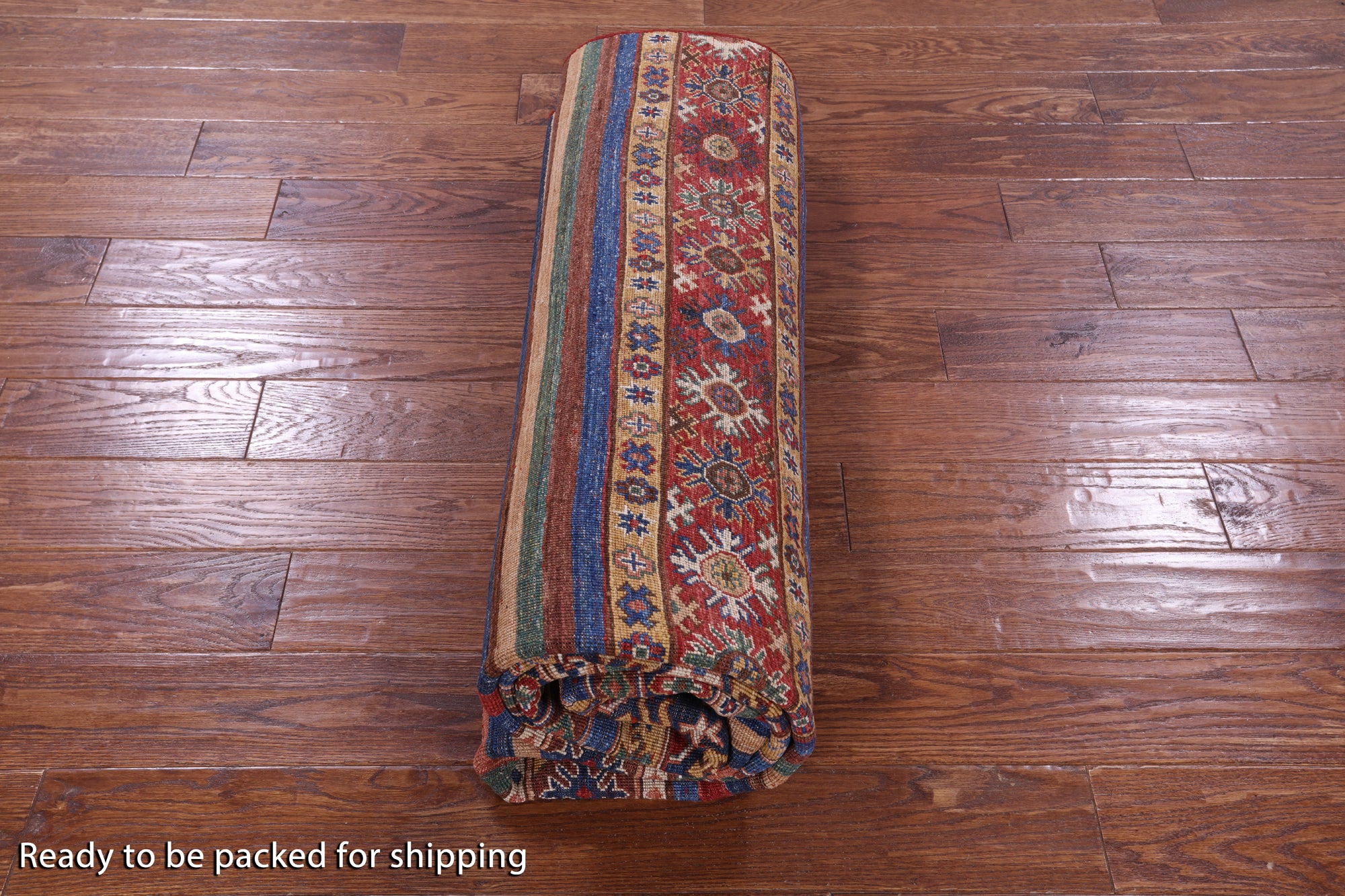 Khorjin Persian Gabbeh Hand Knotted Wool Rug - 6' 8" X 9' 7" - Golden Nile