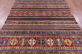Khorjin Persian Gabbeh Hand Knotted Wool Rug - 6' 8" X 9' 7" - Golden Nile