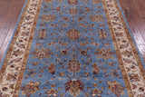 Blue Peshawar Handmade Wool Rug - 5' 7" X 7' 11" - Golden Nile