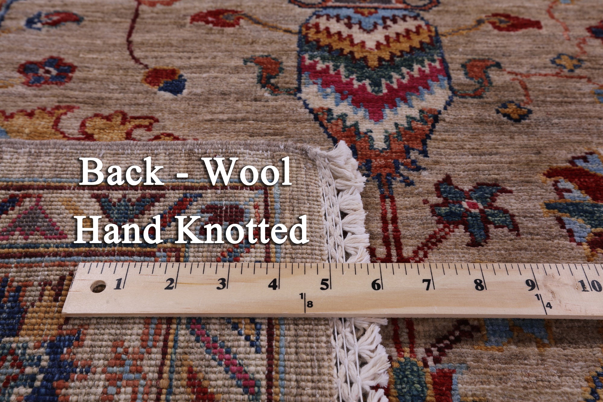 Peshawar Hand Knotted Wool Rug - 5' 10" X 7' 7" - Golden Nile