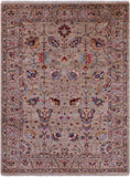 Peshawar Hand Knotted Wool Rug - 5' 10" X 7' 7" - Golden Nile
