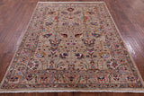 Peshawar Hand Knotted Wool Rug - 5' 10" X 7' 7" - Golden Nile
