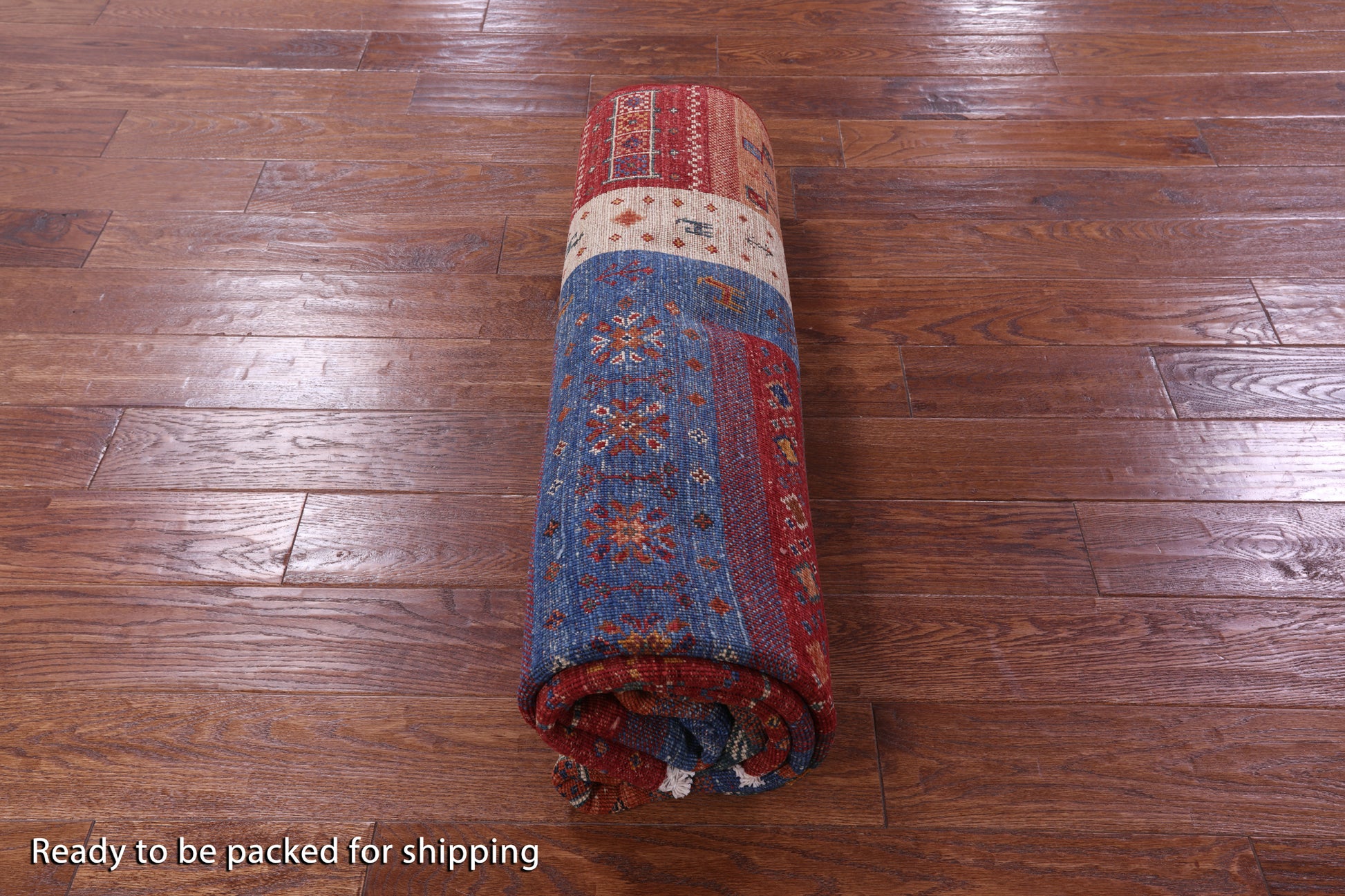 Tribal Persian Gabbeh Hand Knotted Wool Rug - 5' 11" X 8' 1" - Golden Nile