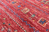 Tribal Persian Gabbeh Hand Knotted Wool Rug - 5' 11" X 8' 1" - Golden Nile