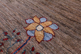 Tree Of Life Persian Gabbeh Handmade Wool Rug - 5' 0" X 6' 8" - Golden Nile