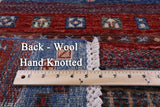 Tribal Persian Gabbeh Hand Knotted Wool Rug - 4' 3" X 5' 8" - Golden Nile