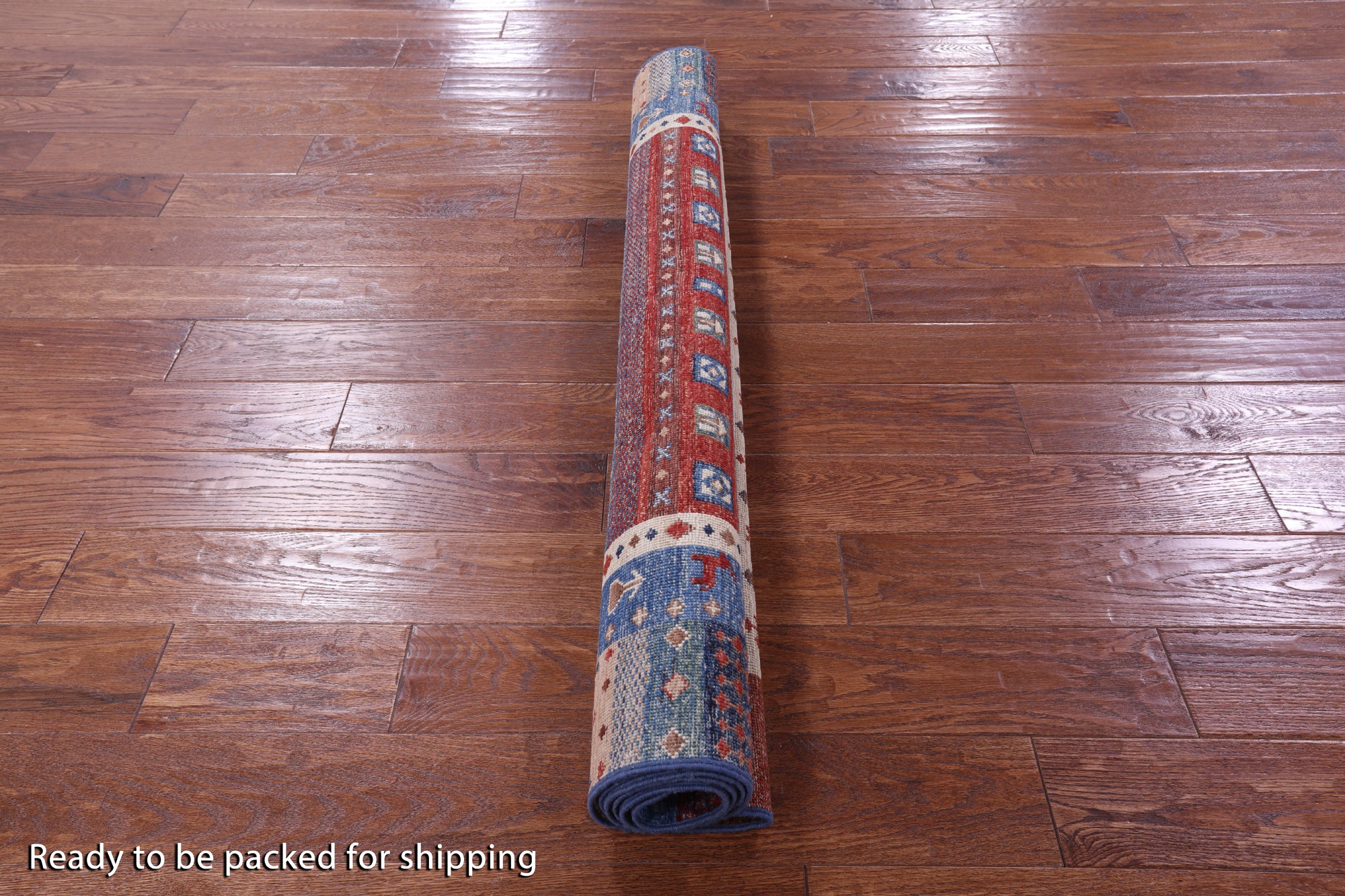 Tribal Persian Gabbeh Hand Knotted Wool Rug - 4' 3" X 5' 8" - Golden Nile