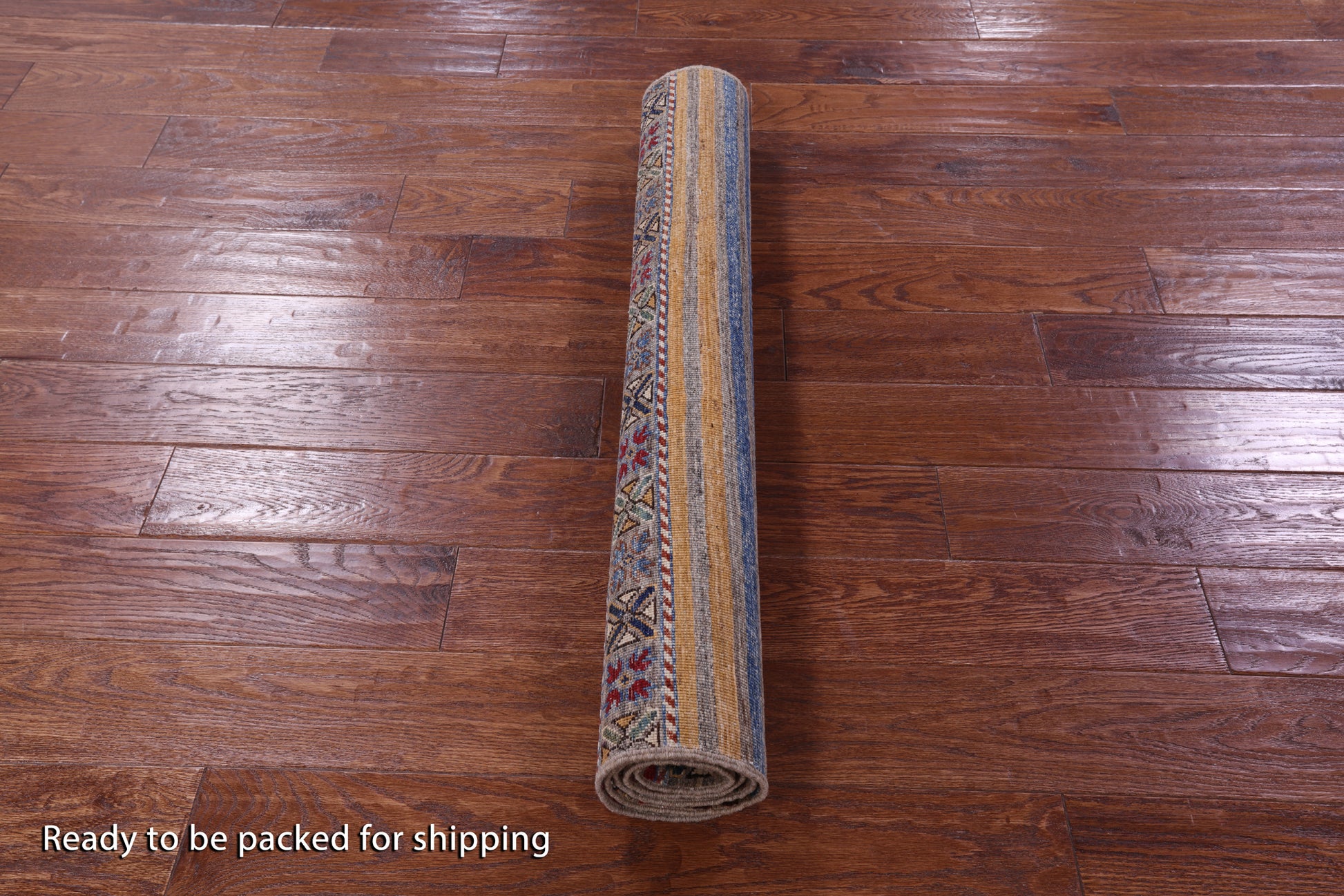 Khorjin Persian Gabbeh Handmade Wool Rug - 3' 4" X 4' 10" - Golden Nile