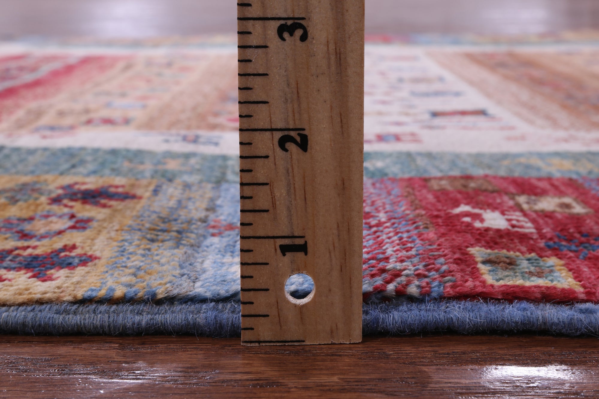 Tribal Persian Gabbeh Hand Knotted Wool Rug - 3' 4" X 5' 0" - Golden Nile
