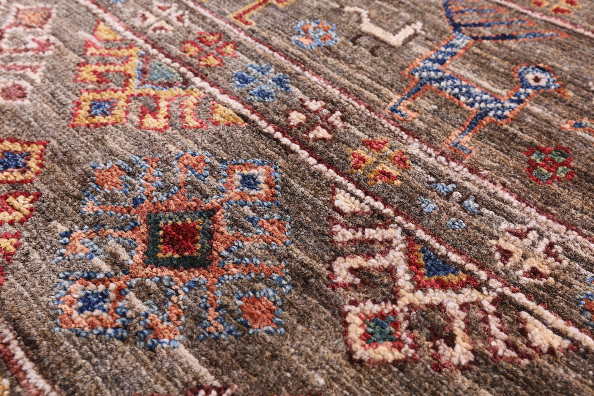 Tribal Persian Gabbeh Hand Knotted Wool Rug - 3' 3" X 4' 11" - Golden Nile