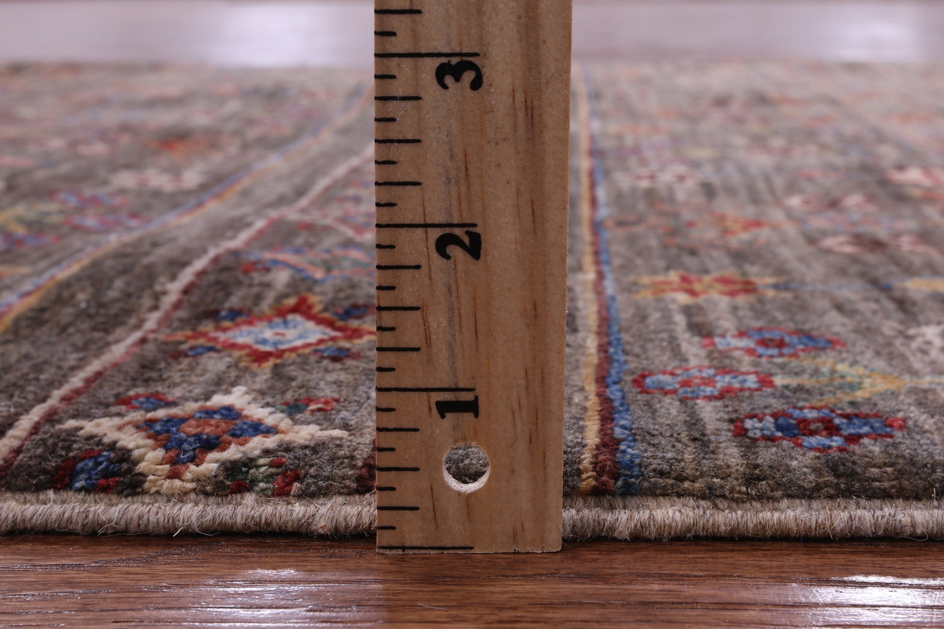 Tribal Persian Gabbeh Hand Knotted Wool Rug - 3' 3" X 4' 11" - Golden Nile