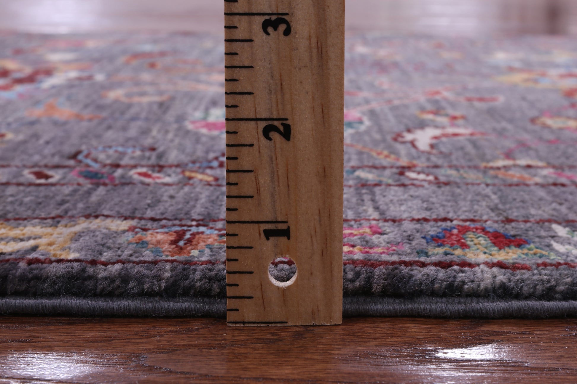 Grey Peshawar Hand Knotted Wool Runner Rug - 2' 8" X 10' 2" - Golden Nile