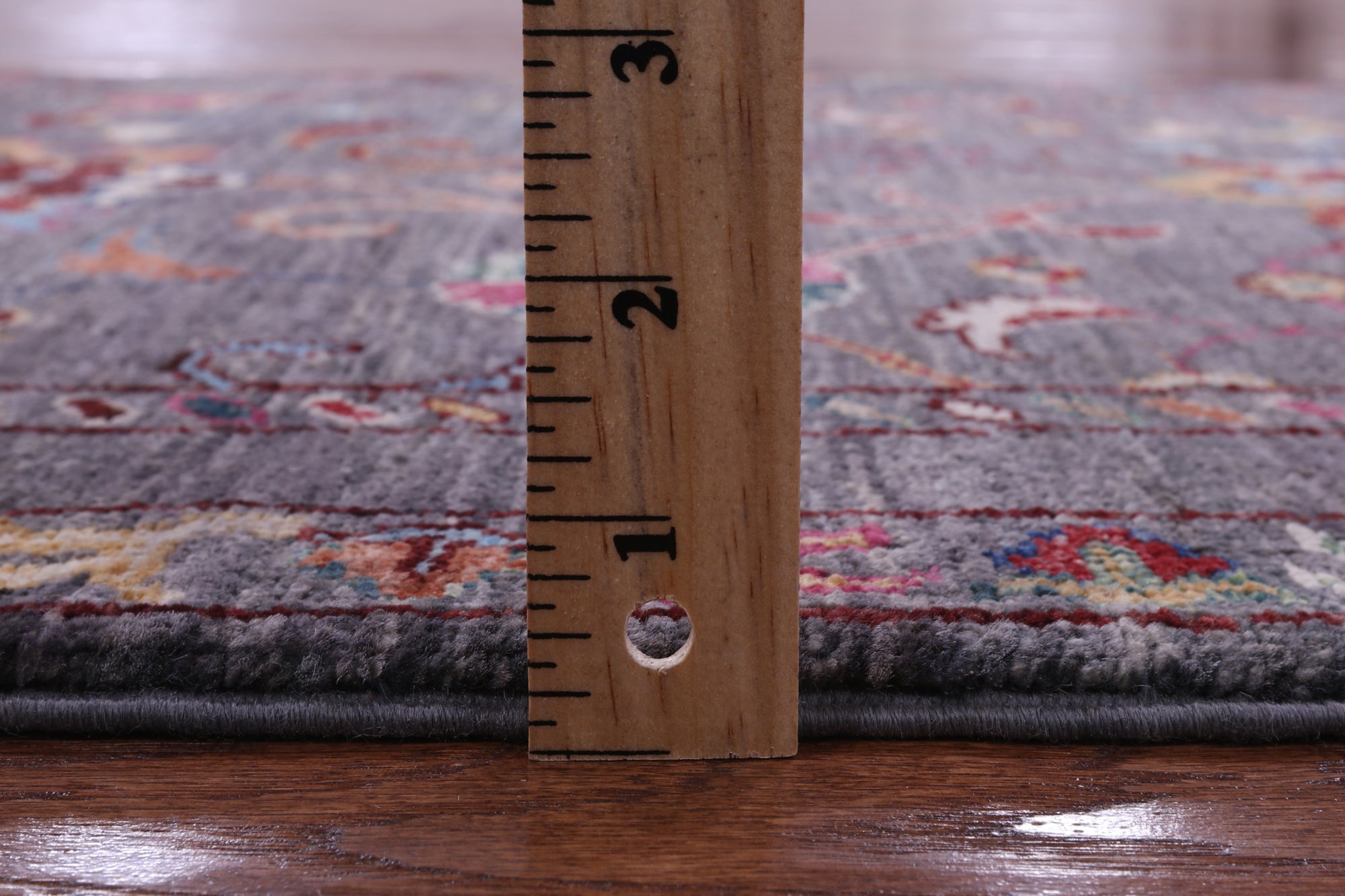 Grey Peshawar Hand Knotted Wool Runner Rug - 2' 8" X 10' 2" - Golden Nile
