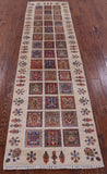 Ivory Garden Design Persian Hand Knotted Wool Runner Rug - 2' 9" X 10' 0" - Golden Nile