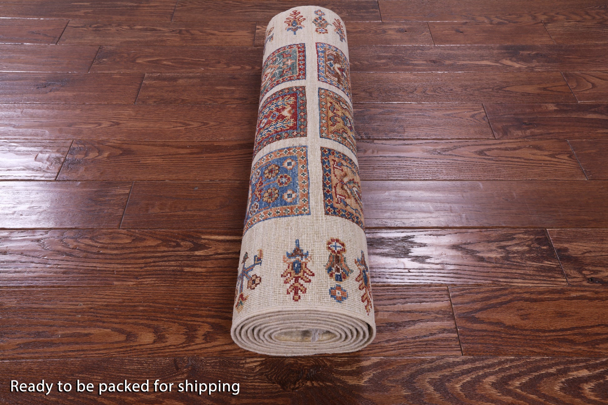 Ivory Garden Design Persian Hand Knotted Wool Runner Rug - 2' 9" X 10' 0" - Golden Nile