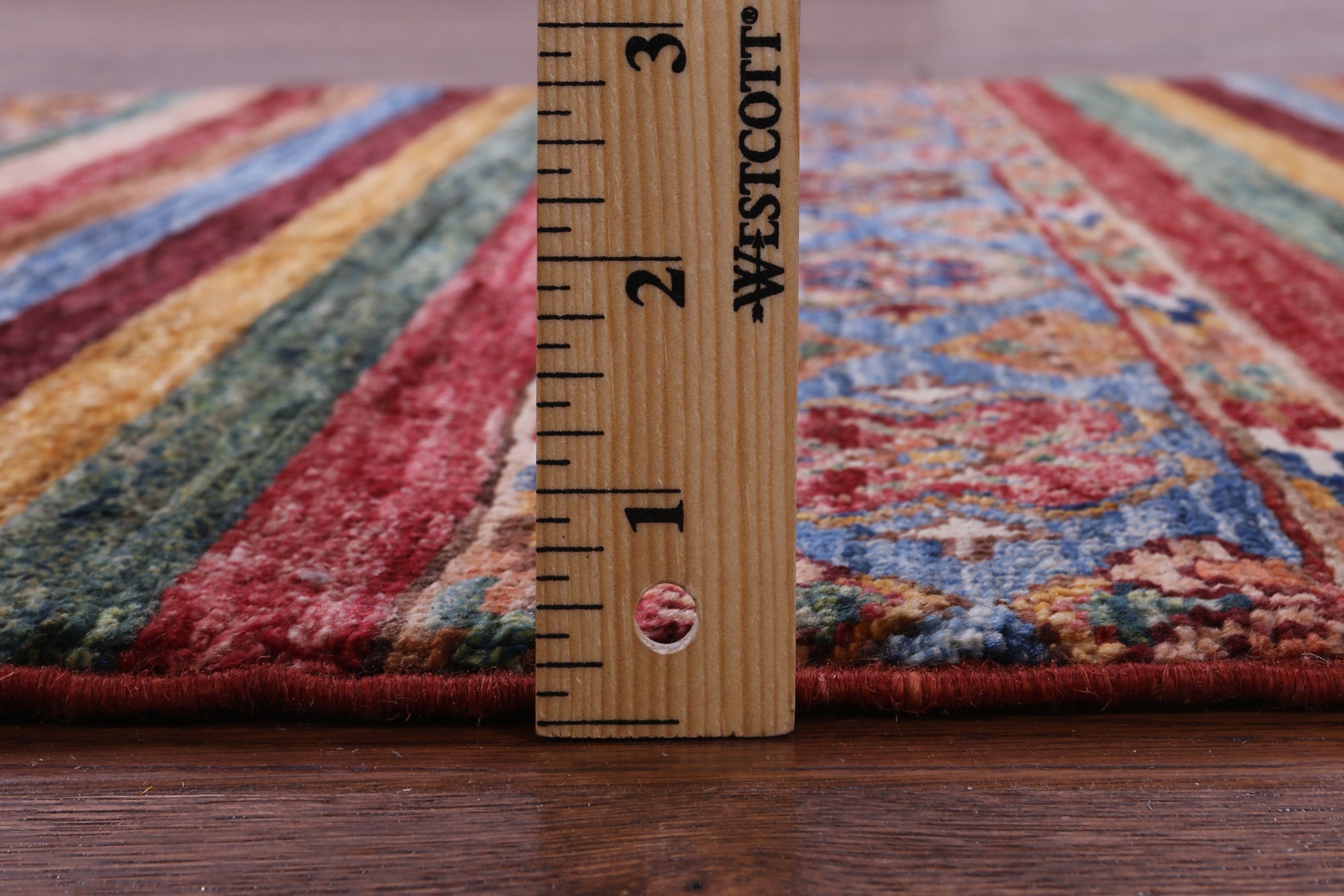 Khorjin Persian Gabbeh Hand Knotted Wool Rug - 2' 11" X 4' 4" - Golden Nile