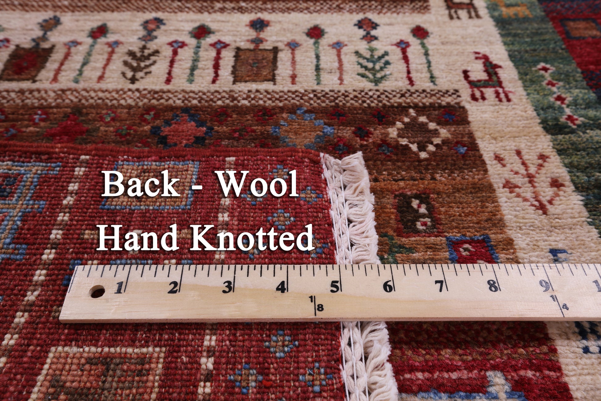 Tribal Persian Gabbeh Hand Knotted Wool Rug - 2' 7" X 4' 0" - Golden Nile